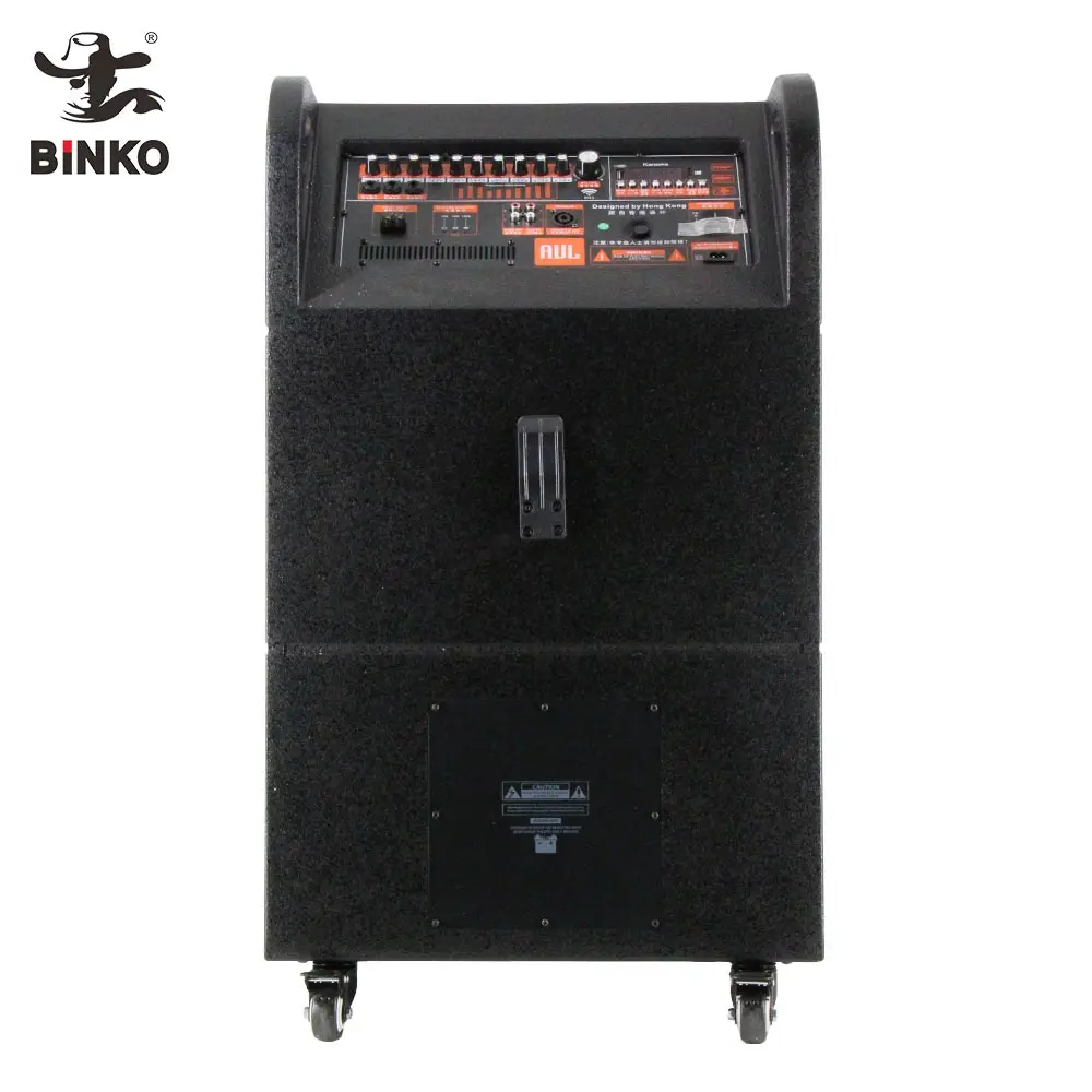 Commercial 500w Speaker Double 15 Inch Powered Line Array Speaker Active  Pro Sound System U-wireless MIC High Quality