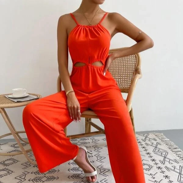 Ontwapening wastafel synoniemenlijst Hot Sale Women's Neon Orange Cut Out Front Halter Jumpsuit Summer Solid  Adult Jumpsuit Casual Orange Cami Jumpsuit 2022 - Buy Women Jumpsuits Whole  Sale,Jumpsuit Women Casual,Rompers Wom Jumpsuit Product on Alibaba.com