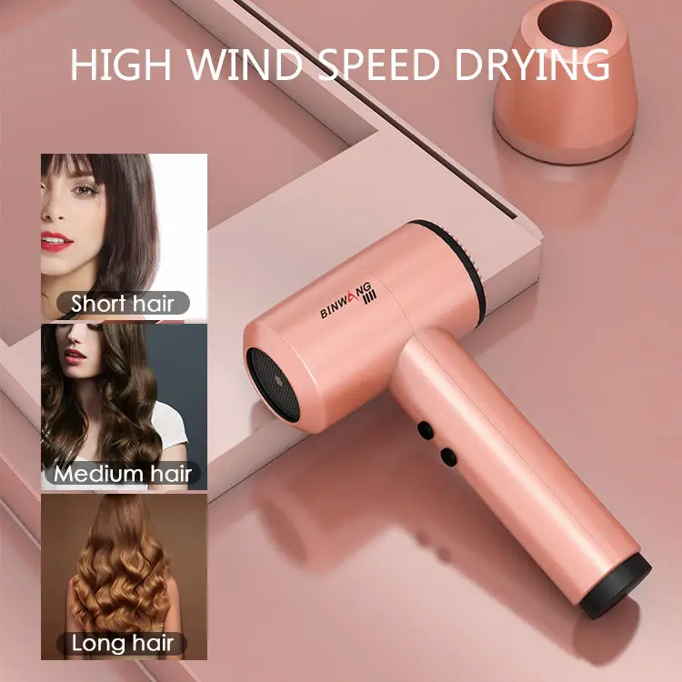 【美品】　BINWANG ワイヤレスヘアドライヤー カスタマイズ300Wプロフェッショナルサロン用コードレスヘアドライヤー