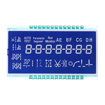 Low Power Blue Background White Text Broken Code Display Screen Instrument Display Screen Lcd Segment Code Lcd Screen