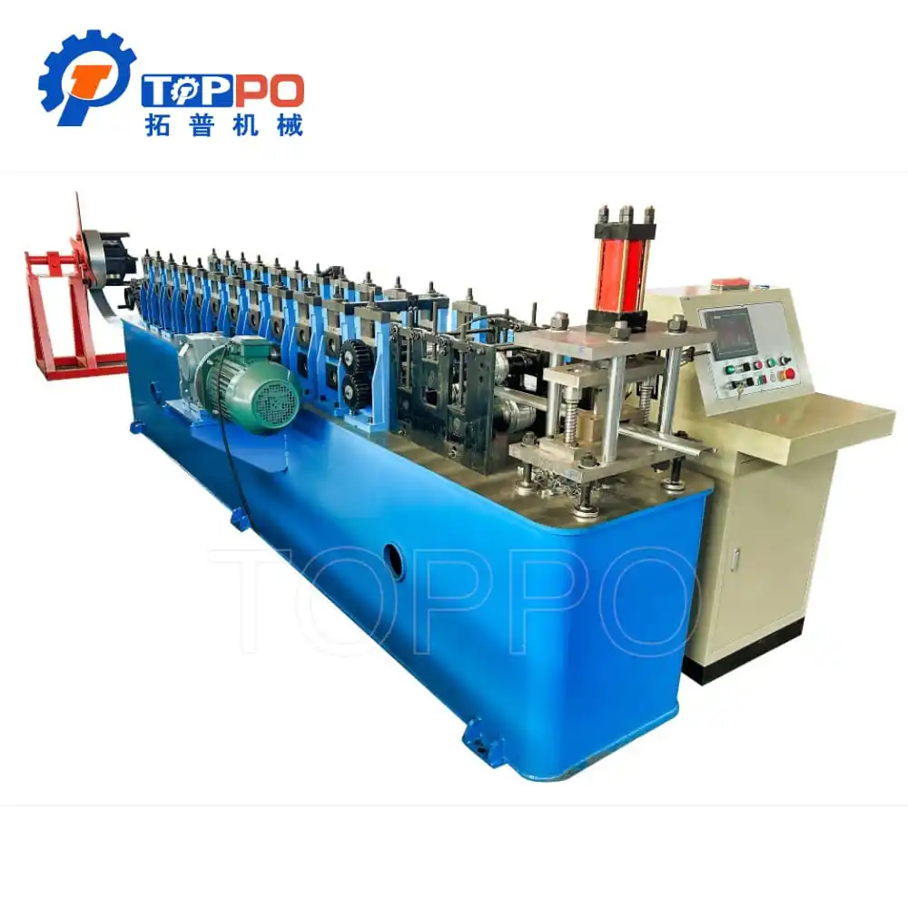 Metal Slats Rolling Sheet Making Saw Cutting Garage Roller Shutter Door Molding Roll Forming Machine