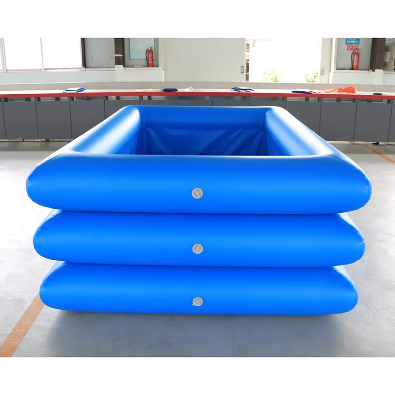 New Design Customized Size Rectangular Shape Wireless PVC Inflatable Swimming Pool from Qingdao China manufacture