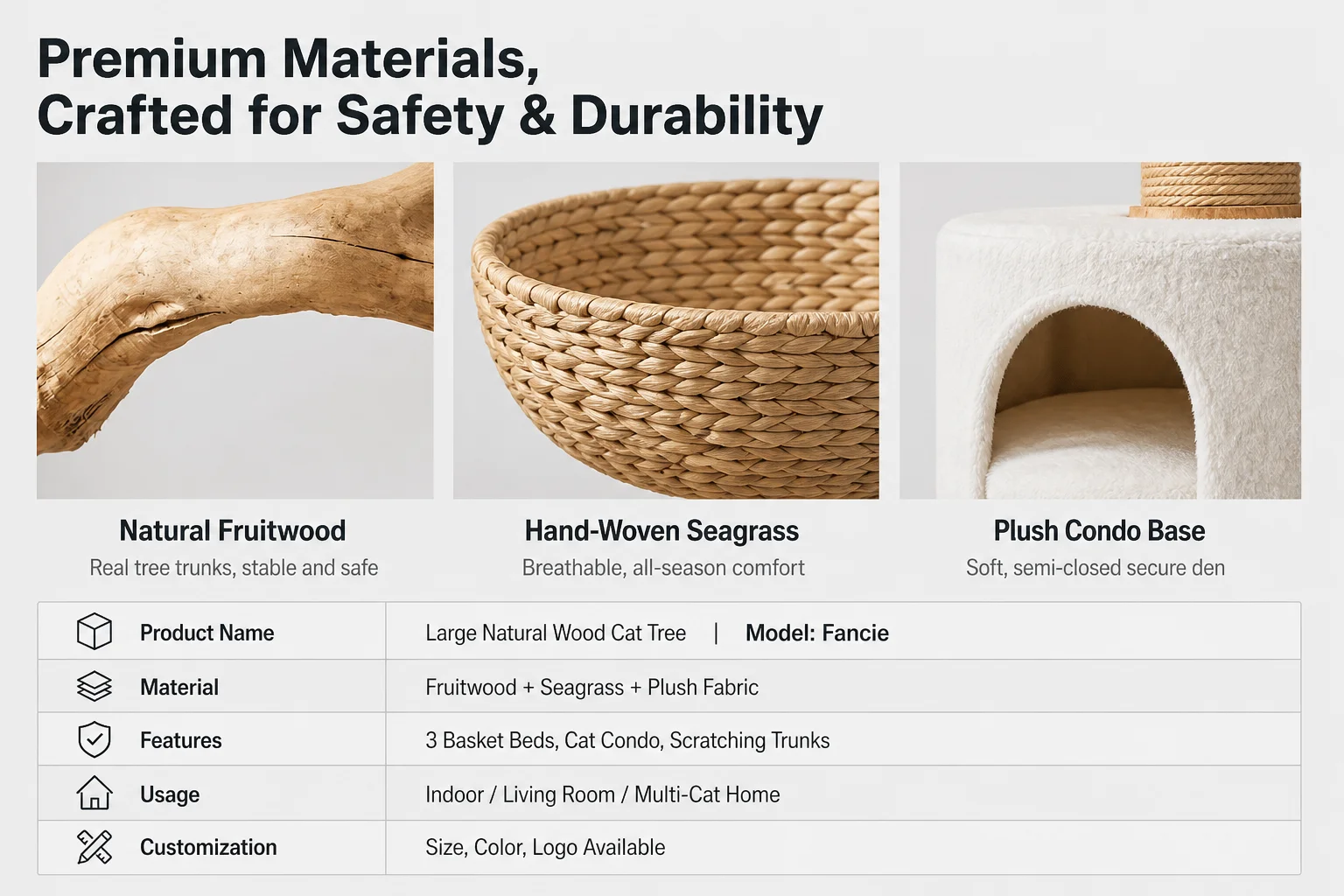 Solid Wood Minimalist All in One — Product details 4