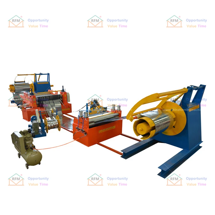Heating Pipe Industry Steel Strip Slitting Line Roll Forming Machine