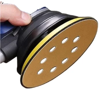6inch 8 holes Glod sanding disc with holes hook ring gold sanding disc aluminum oxide dry sandpaper disc for automobile