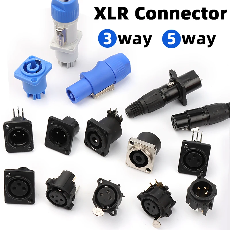 Pcb Through Xlr Connector Ho15t 4 Pins Panel Mount Xlr Connector Buy