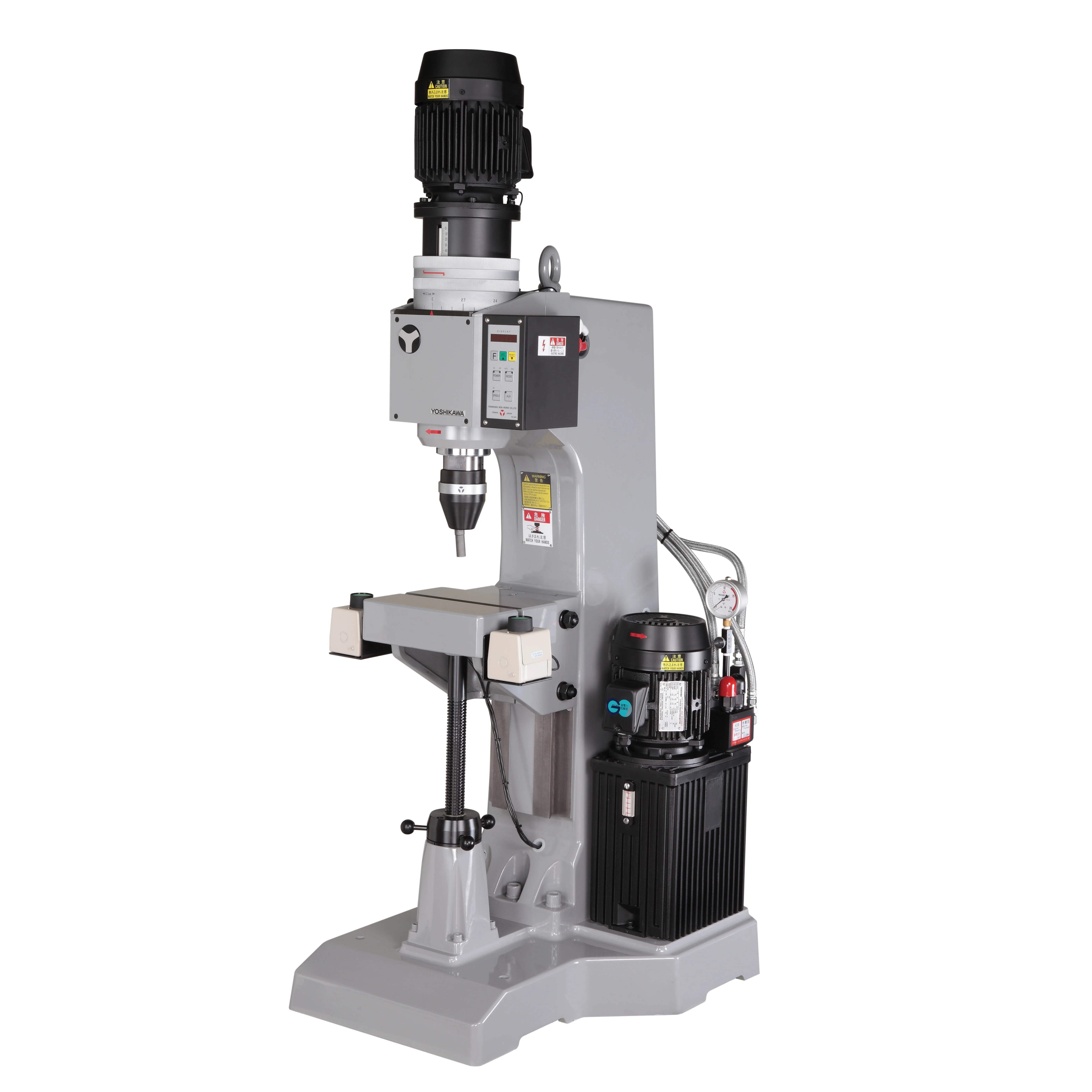 New YOSHIKAWA IRON WORKS Hydraulic Riveting Machine Stainless Steel ...