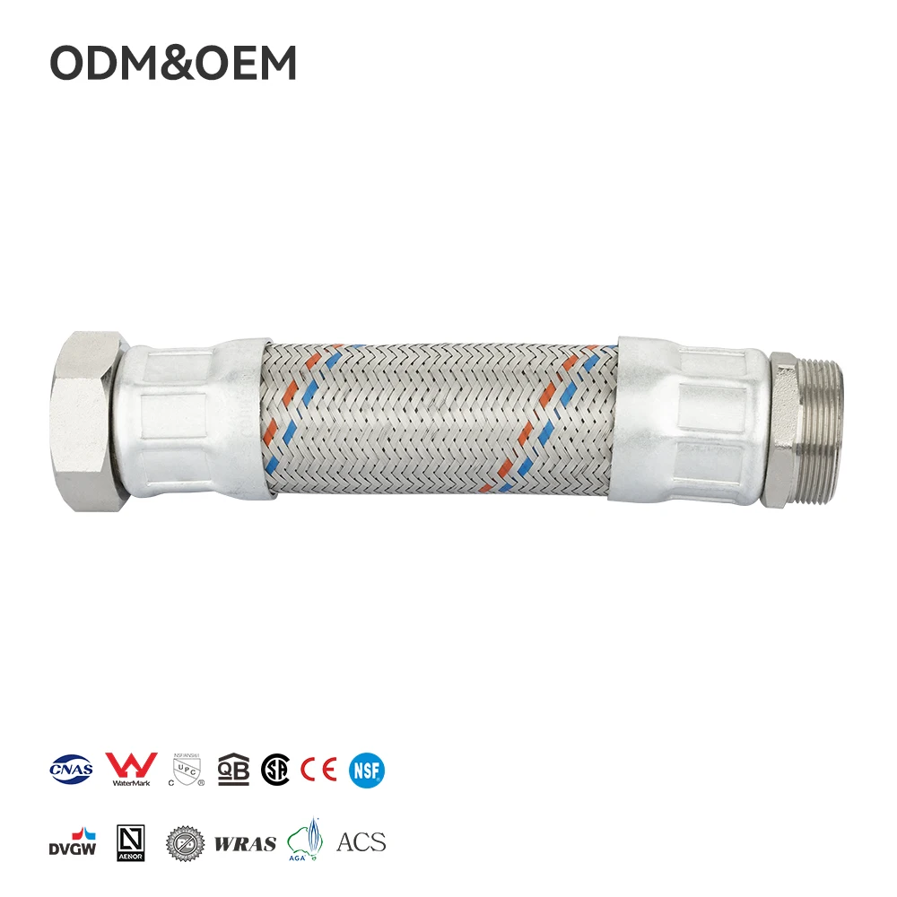 FANKSI модеран дизајн, цеви оплетене нерђајућим челиком, флексибилне водоводне цеви за купатило, кухињску славину, тоалет контакт