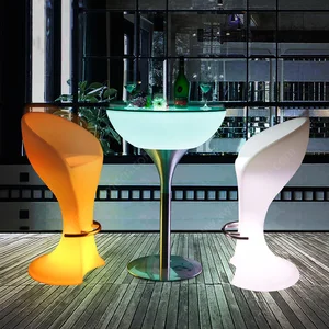 LED Furniture Coffee Table Nightclub Party Lighting Versatile for Hotels KTVs Restaurants Malls Home Use-Made of Plastic