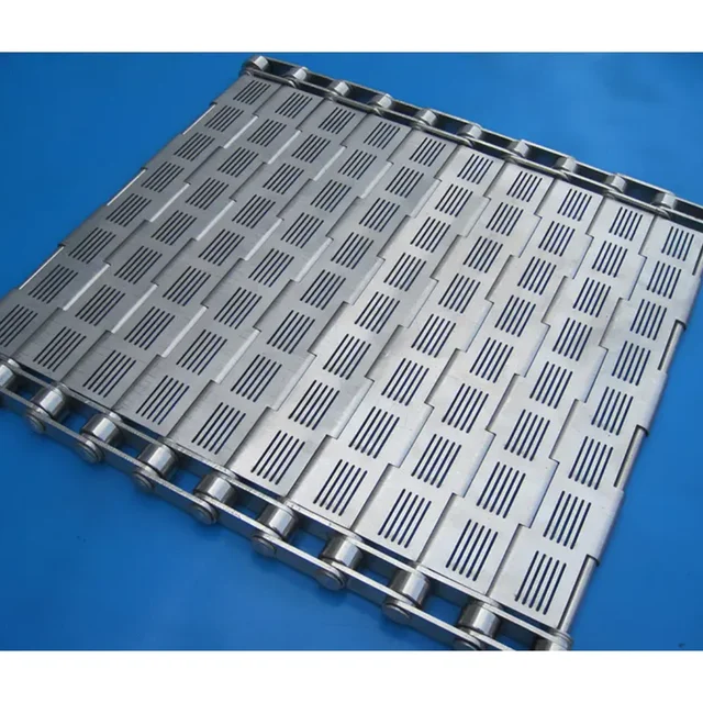 Stainless Steel Chain Conveyor Belt Transporting Food and Beverage for Food Processing Machinery Parts 6