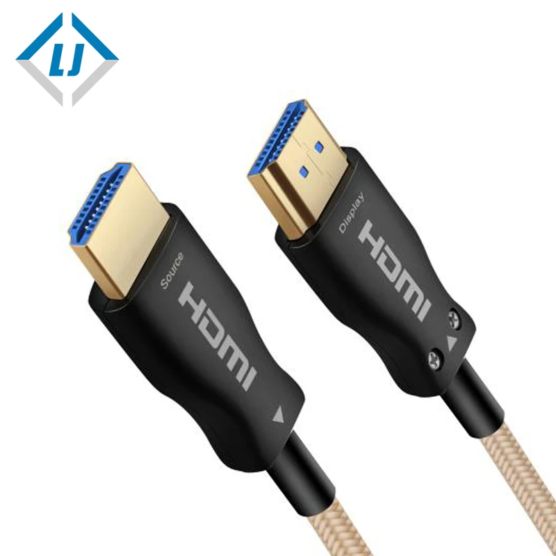 
 LJ высококачественные 20 м 30 м 35 м 40 м 45 м 50 м 55 м 60 м 65 м и т. д. до 150 м Высокоскоростная передача волоконно-оптические кабели HDMI 4K  