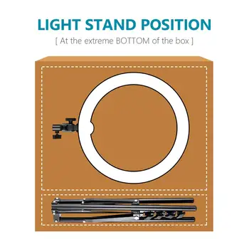 Neewer 18-inch Outer Dimmable SMD LED Ring Light Lighting Kit  for Camera Photo Studio Makeup YouTube  Video Shooting detail image