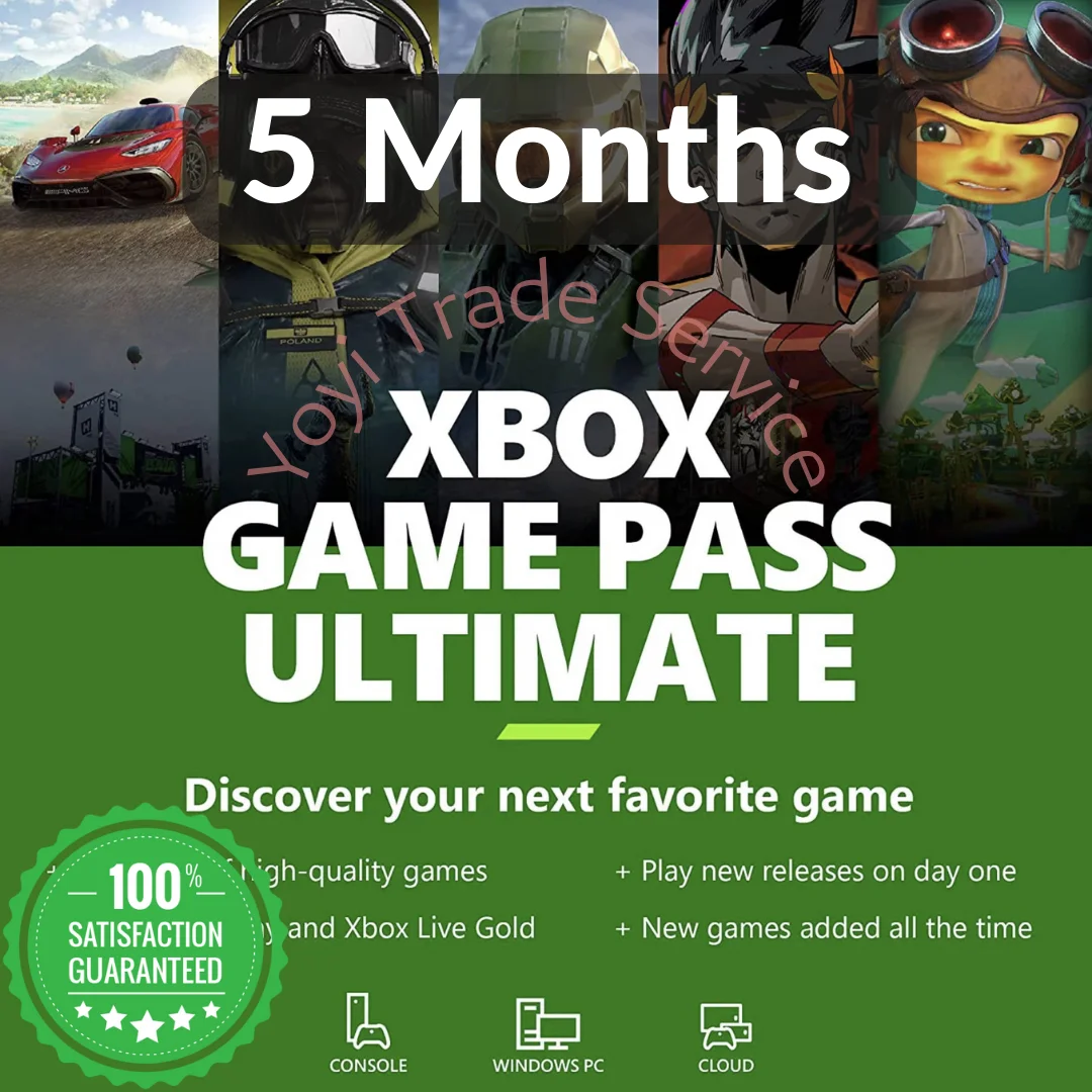 XBox Game Pass Ultimate 5 месяцев PC (Обновите свой собственный аккаунт)