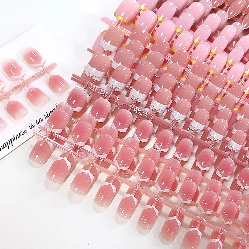 120PCS Pure Nude Colours French  Nails  False Nails Press on Nail Supplier
