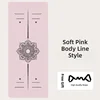Edición línea de posición rosa suave
