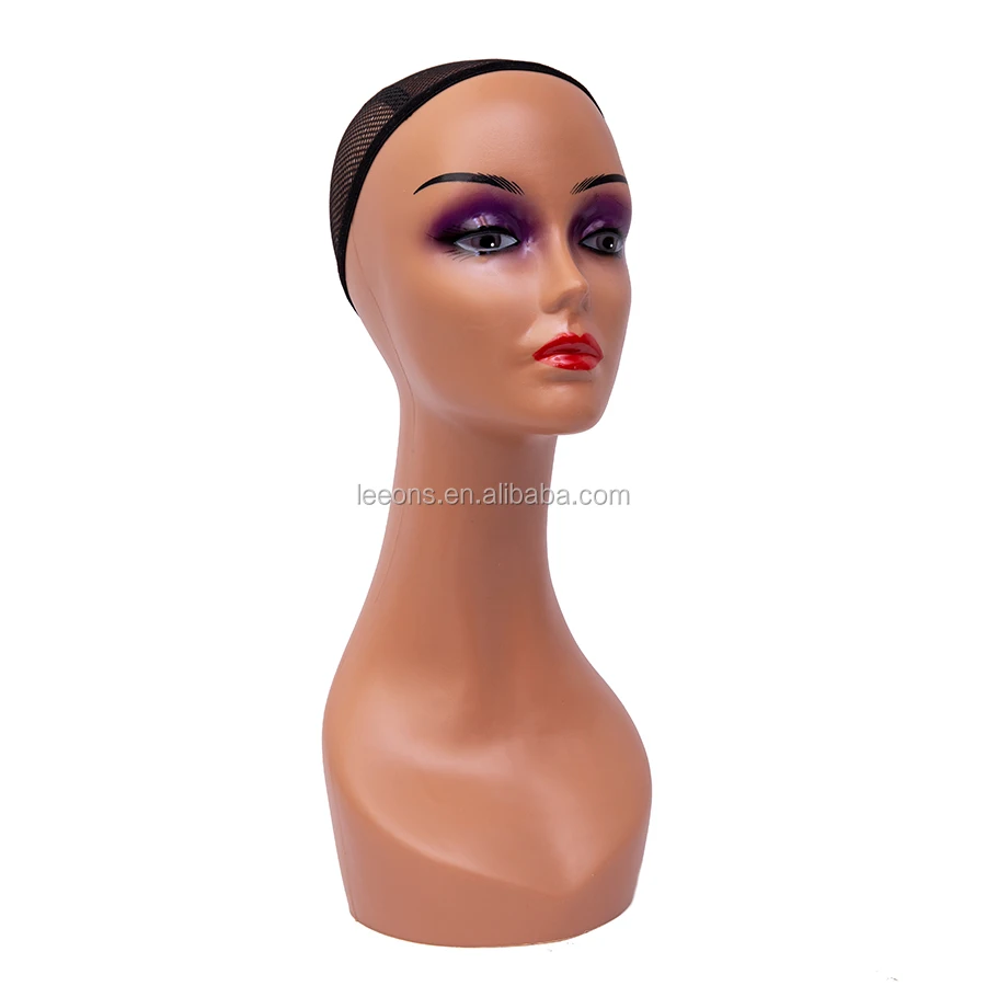 Wholesale Mannequin Wig Head High Stand Female Wig Display Hair Hat Mask Jewelry