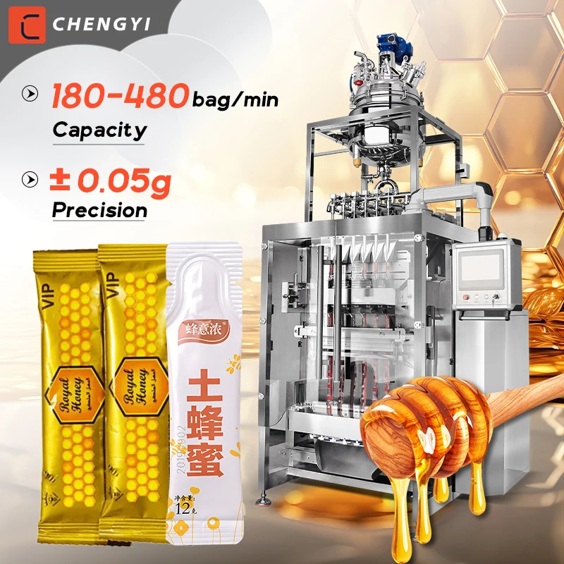 Vertical  Fruit Juice Stick Packing Machine Small Sachets Bag Perfume Cosmetic Oil Water Honey Liquid Sachet Packing Machine