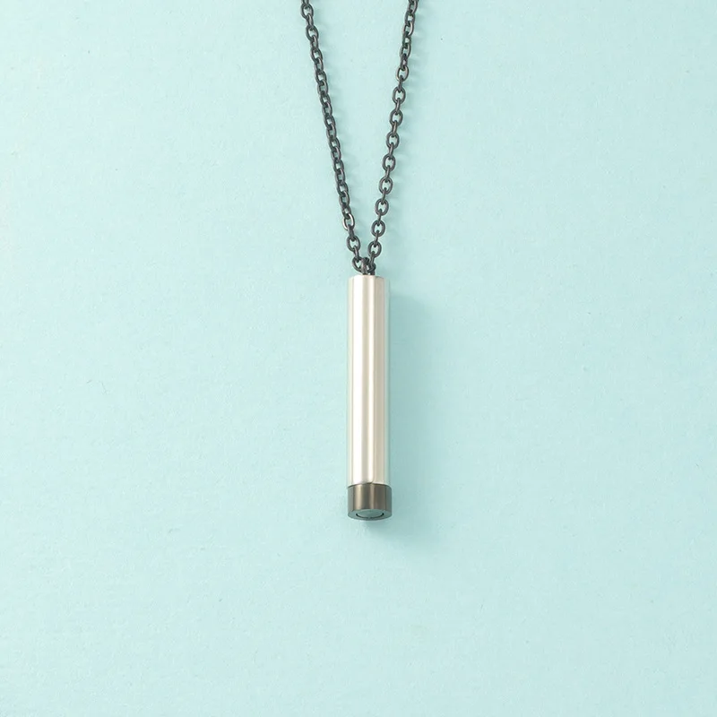 Stainless Steel Hidden Bar Necklace