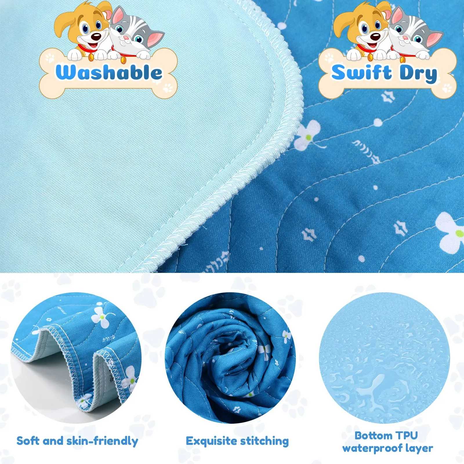 XL Washable Puppy Underpads details