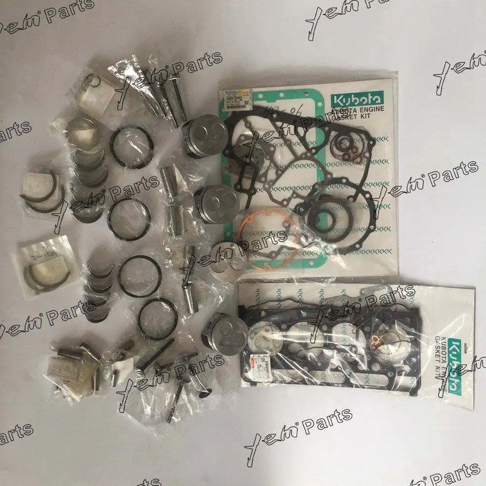 V2403 Overhaul Kit With Cylinder Gaskets Piston Rings for Kubota Diesel Engine