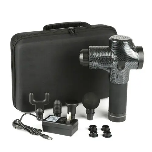 Профессиональный Вибрационный Массажный пистолет Mini booster с ЖК-сенсорным экраном, беспроводной тихий перкуссионный спортивный массажный пистолет