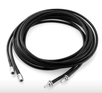 Factory Supply Qma Male Plug  to Qma Female Jack Bulkhead Rg223 25cm Jumper Cable Assembly ROHS  in Stock