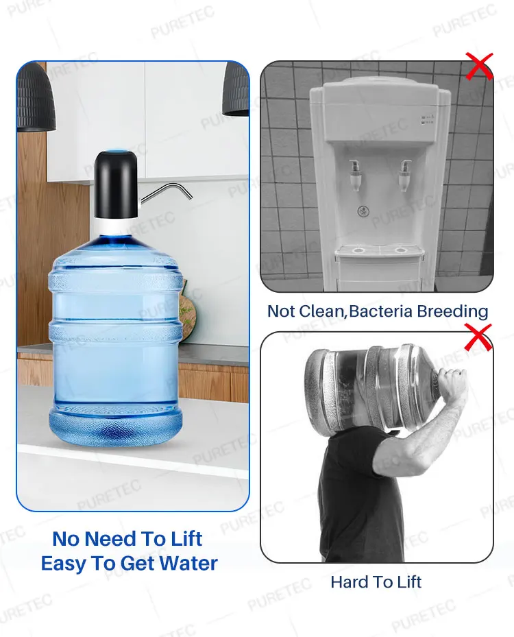 Electric Water Dispenser Lithium Battery Universal Fit Usb Portable