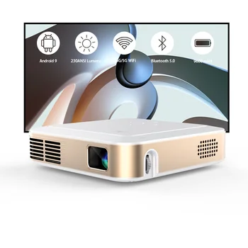 Alibaba Projector Home 4k Wireless Video Mini Projector Android 9 Smart Multimedia Beamer ...
