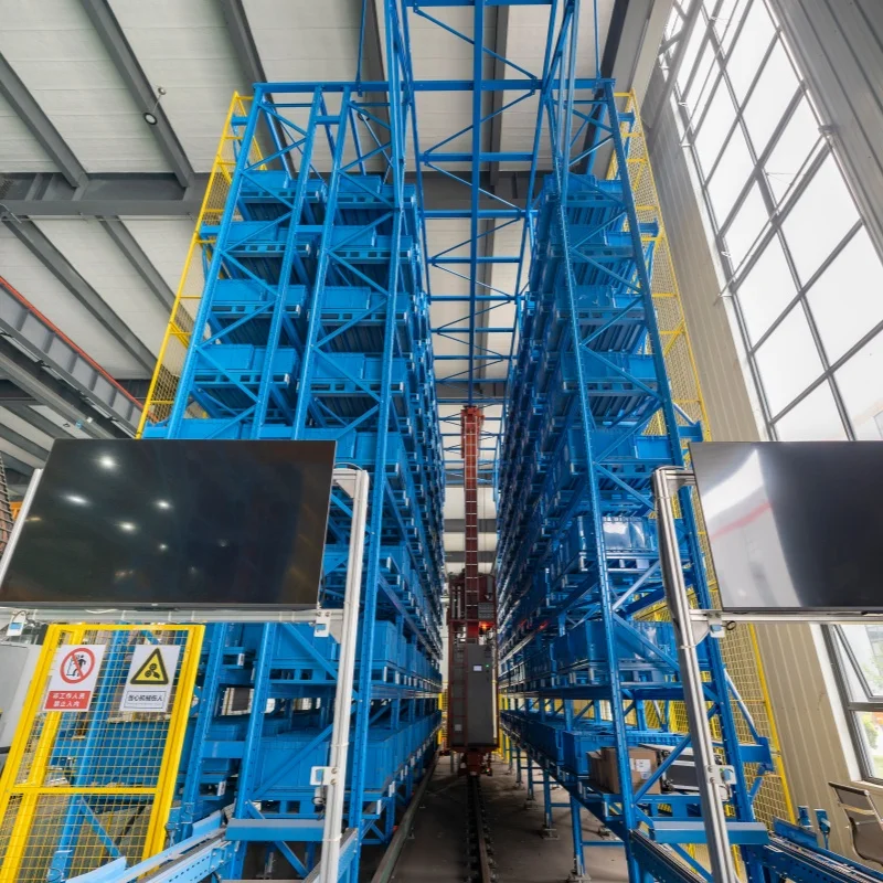 완전 자동화된 창고 로봇 유닛 적재 팔레트 자동화 미니로드 ASRS 저장 및 검색 피킹 시스템