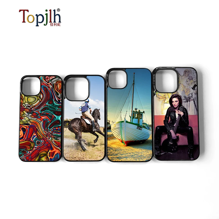 Topjlh 2d Sublimation Pc Phone Case With Aluminum Sheet Mobile Cover Blank Sublimation Phone 8881