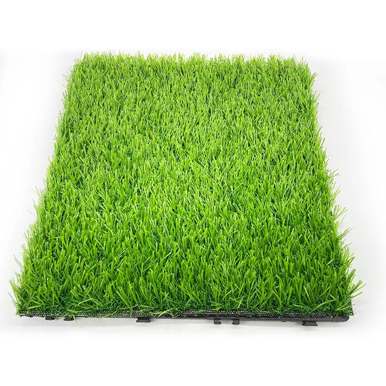 High Quality Locking Pp Tile Artificial Grass For Garden Swimming Pool