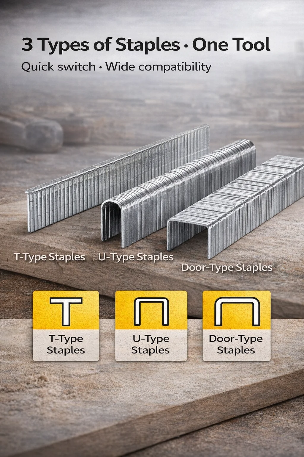 DIY Manual Staple Gun-OEM Customizable 3 Types Compatible (T-Type/U ...