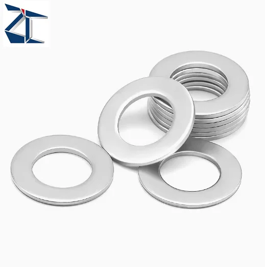 Wholesale High Quality Flat Washer Stainless Steel Circlip Round Thin Flat Washer 6mm M8 Plain Metal Flat Washer