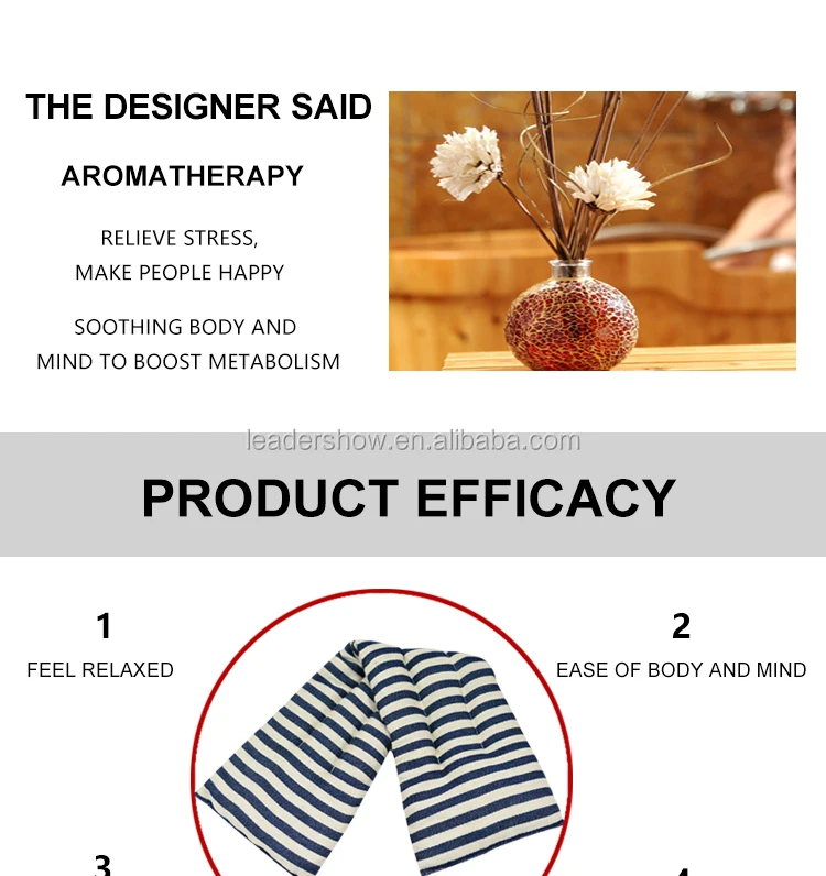 Custom Logo Microwave Weighted Neck Wrap Therapy Heating Pillow Filling