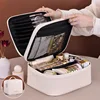Stile francese, lusso leggero, doppio strato con 4 scomparti, color crema