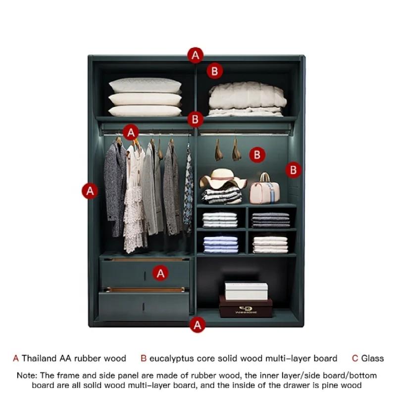 chinese closet organizer luxury storage sliding