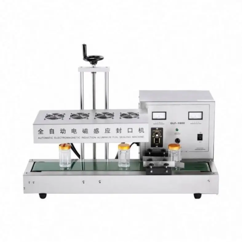 TEBAK SY-GLF-1800  Twist Cap Induction Seal Machine Induction Hat Filling Manufacture Aluminum Foil Cup Sealing Machine