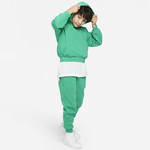 Wholesale Custom Print Full Hoodie and Jogger Set Winter Fleece Cotton Boy Kids Tracksuit