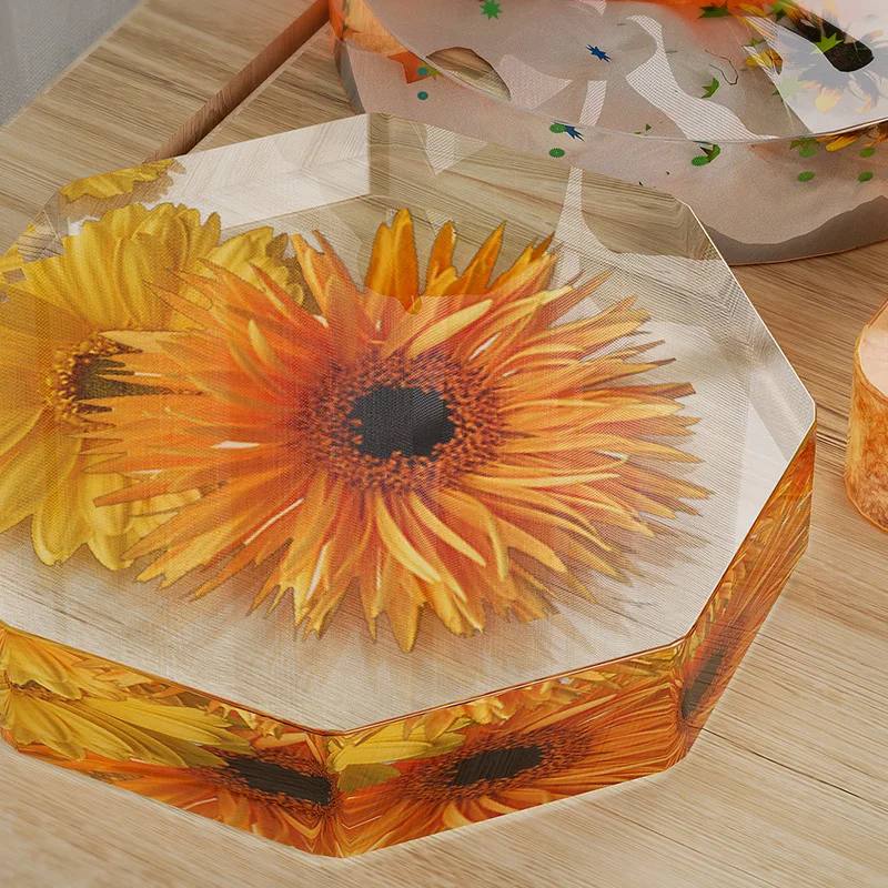 Multi-Shape Silicone Resin Coaster Mold,  DIY Crystal Epoxy Mould, Reusable Food-Grade Silicone Tool for Craft & Home Decor manufacture