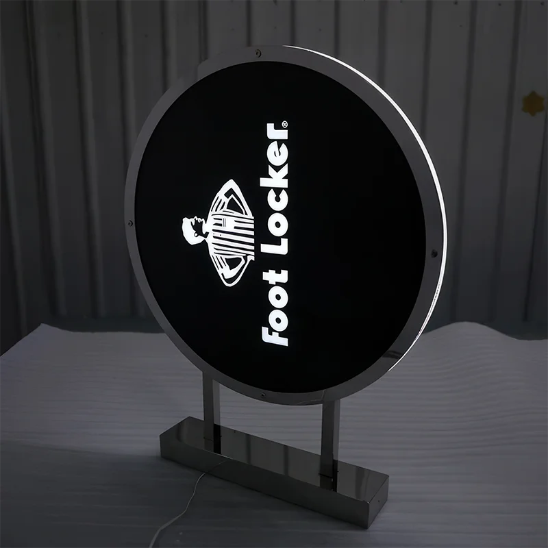 Custom Vertical Rotating Cube Light Box