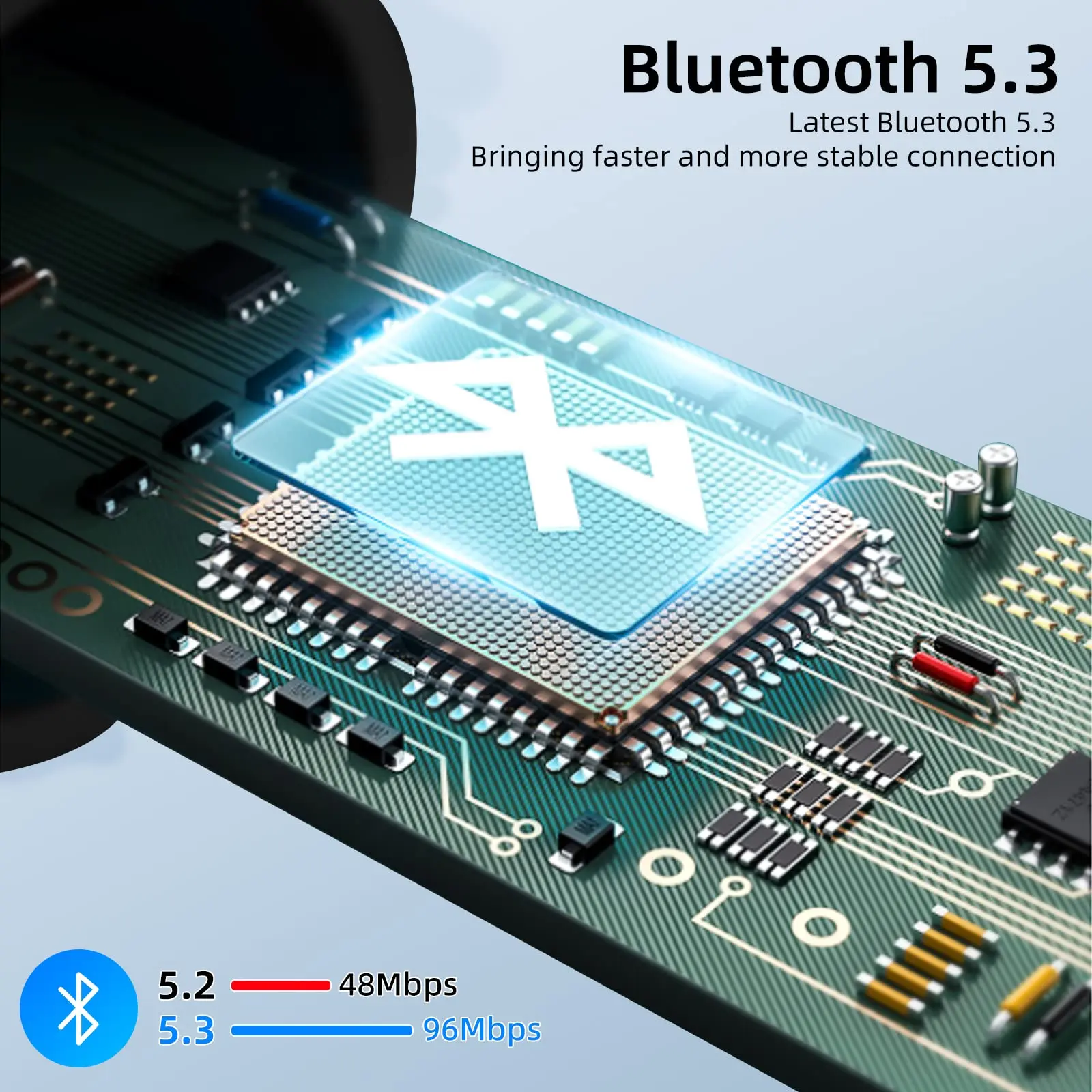 Cuffie Traduttore Bluetooth M8 – Traduzione In Tempo Reale 144 Lingue – Bianco/Nero