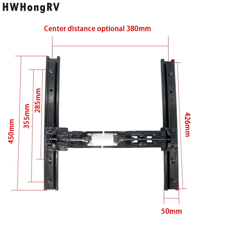 Luxury RV Seats Double Rails with Motor and Car Electrical Seat Track Sliders for the MPV Seats