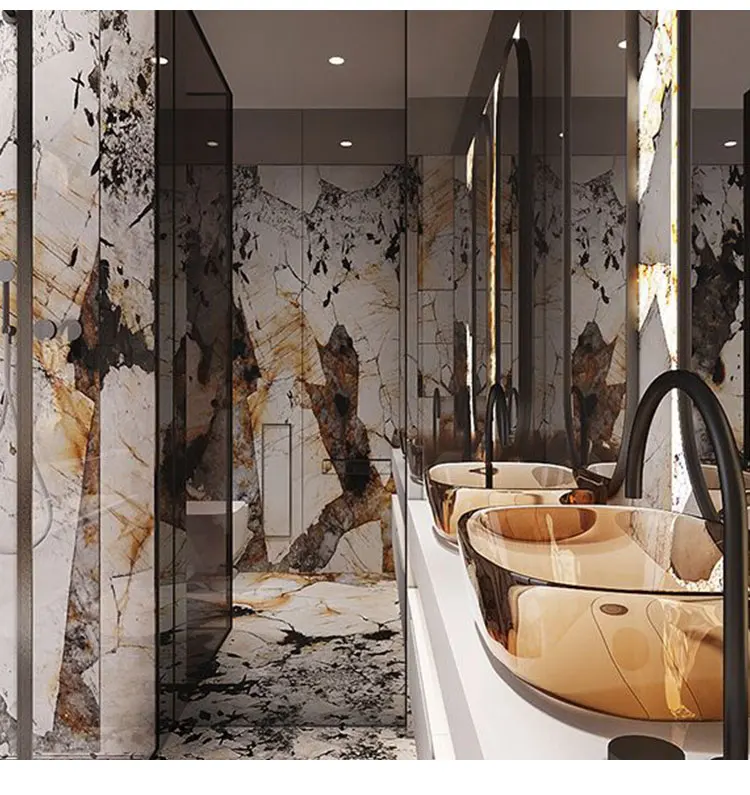 Natural Luxury Backlit Quartzite Stone Snow Mountain Select Table Type