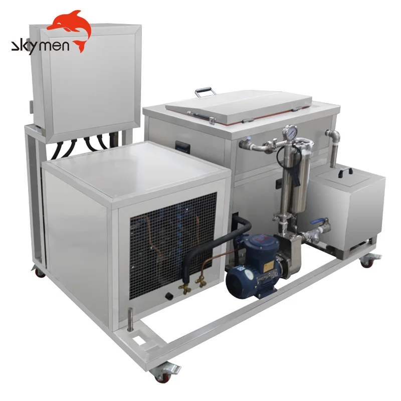 250L High Power Ultrasonic Bath With Cooling System Explosion Proof Ultrasonic Cleaning Machine