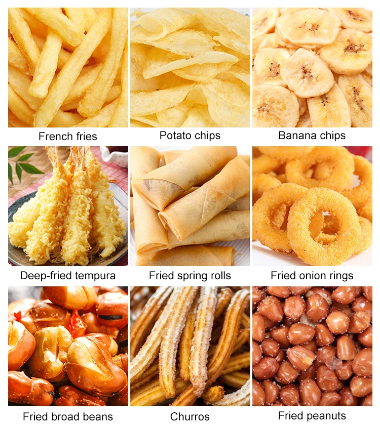 LONKIA Plantain Banana Chips Onion Rings Groundnut Fryer Machine Chicken Frying Machine supplier