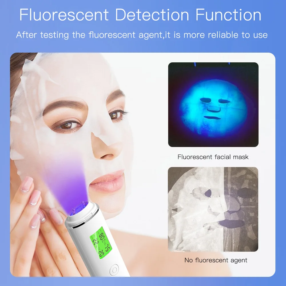 2024 Skin Care Tool Oil Content Analyzer Digital Facial Skin Care Moisture Analyzer Monitor Moisture Skin Sensor Detector