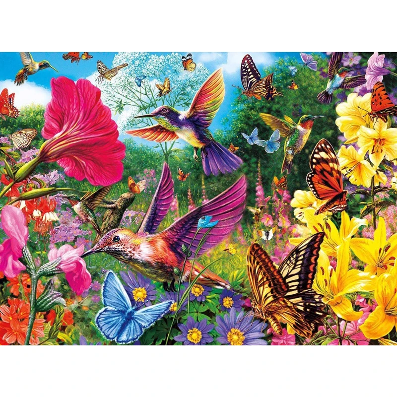 Flowers & Butterflies 5D Diamond Painting Full Drill DIY Embroidery Home Decor 