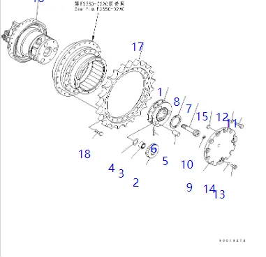 ファッションの 11Y-27-10201 Komatsu for D51PX-22 Parts Assembly Drive Final 邦画・日本映画