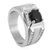Silver Black Stone