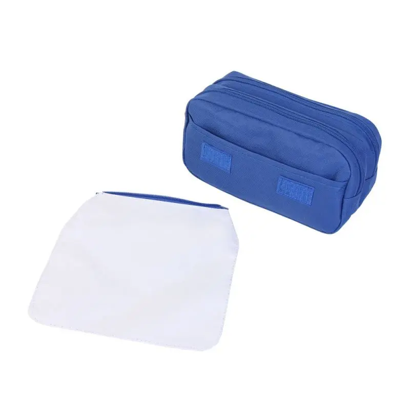 Qualisub Custom Hanging Toiletry Bags Blue Color Sublimation Toiletry ...